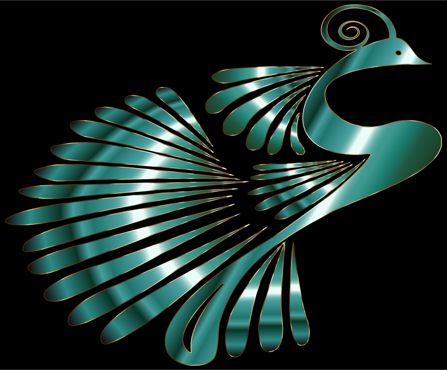 Turquoise,Spiral,Wing