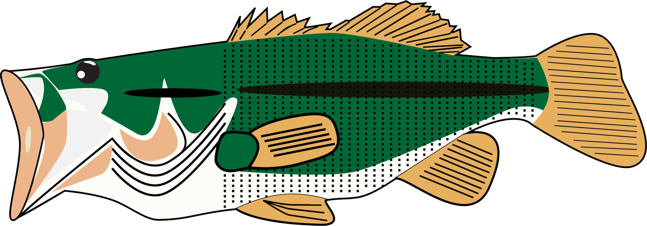 Fish,Green,Line