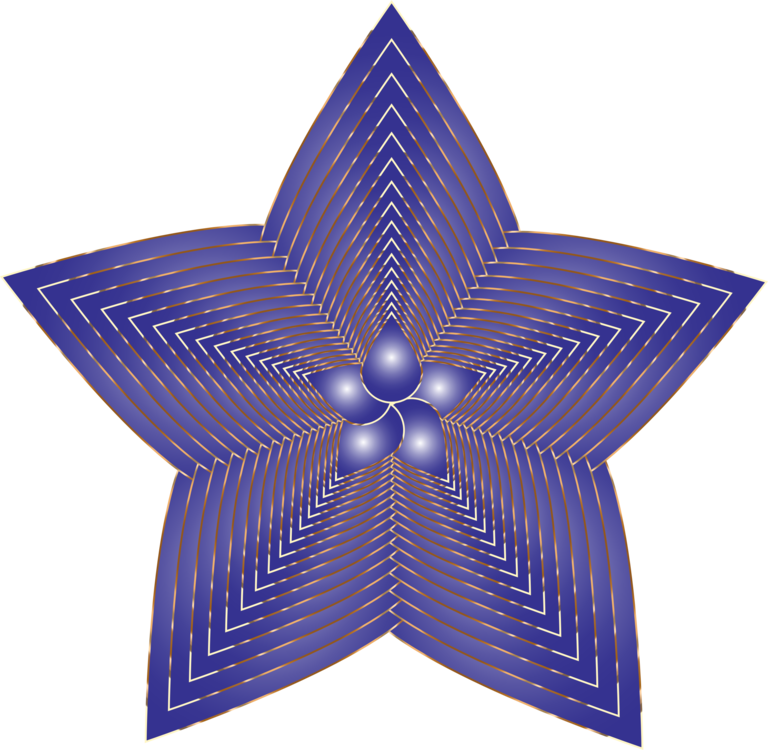 Electric Blue,Star,Symmetry