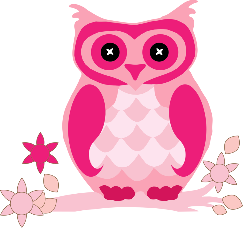 Pink,Owl,Heart