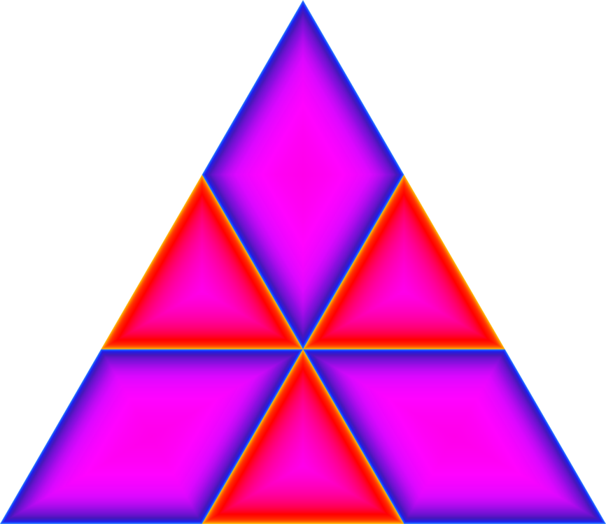 Pink,Triangle,Symmetry