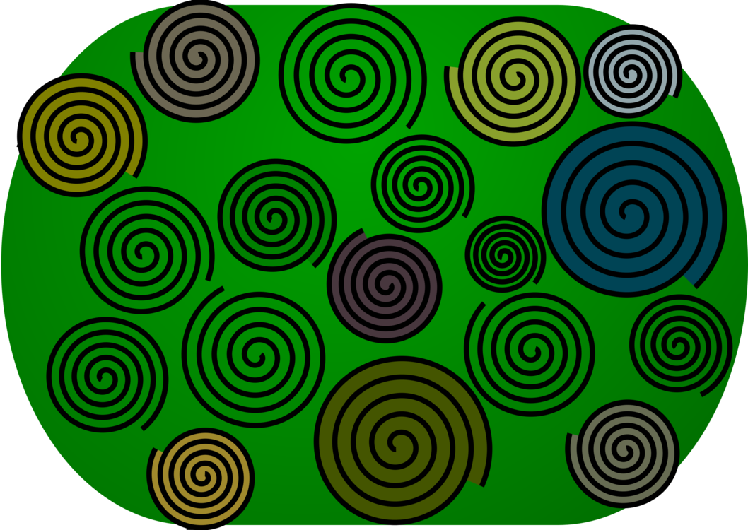 Symmetry,Spiral,Green