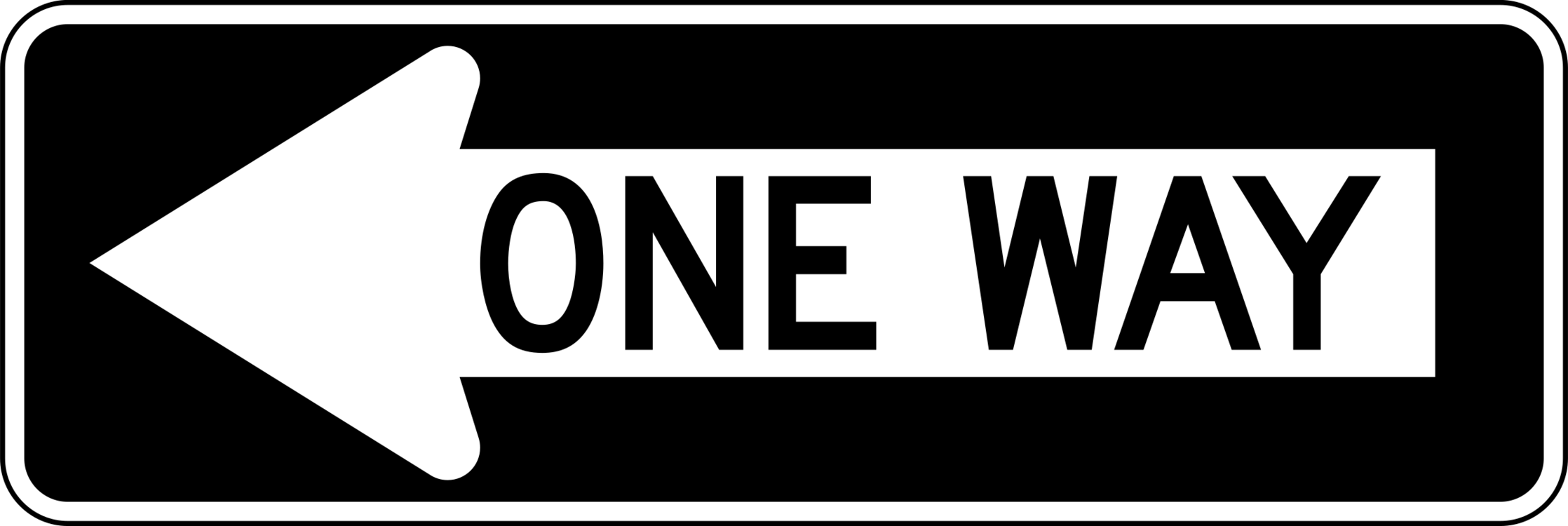 one way road sign clip art