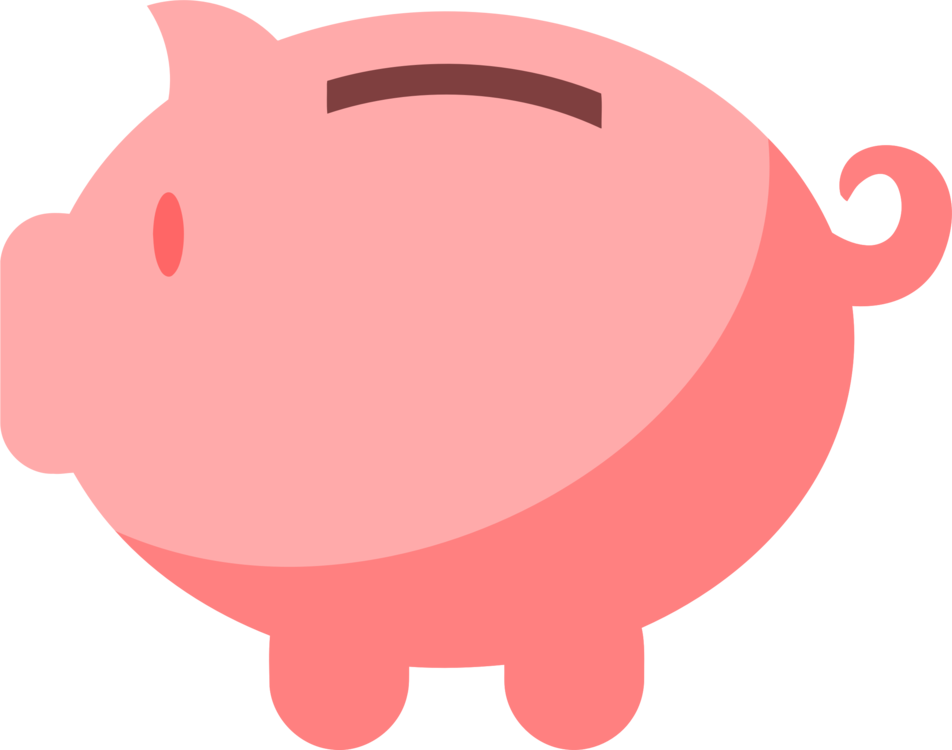 Pink,Piggy Bank,Smile