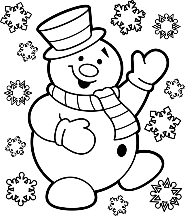 990 Top Coloring Pages Christmas Snowman , Free HD Download