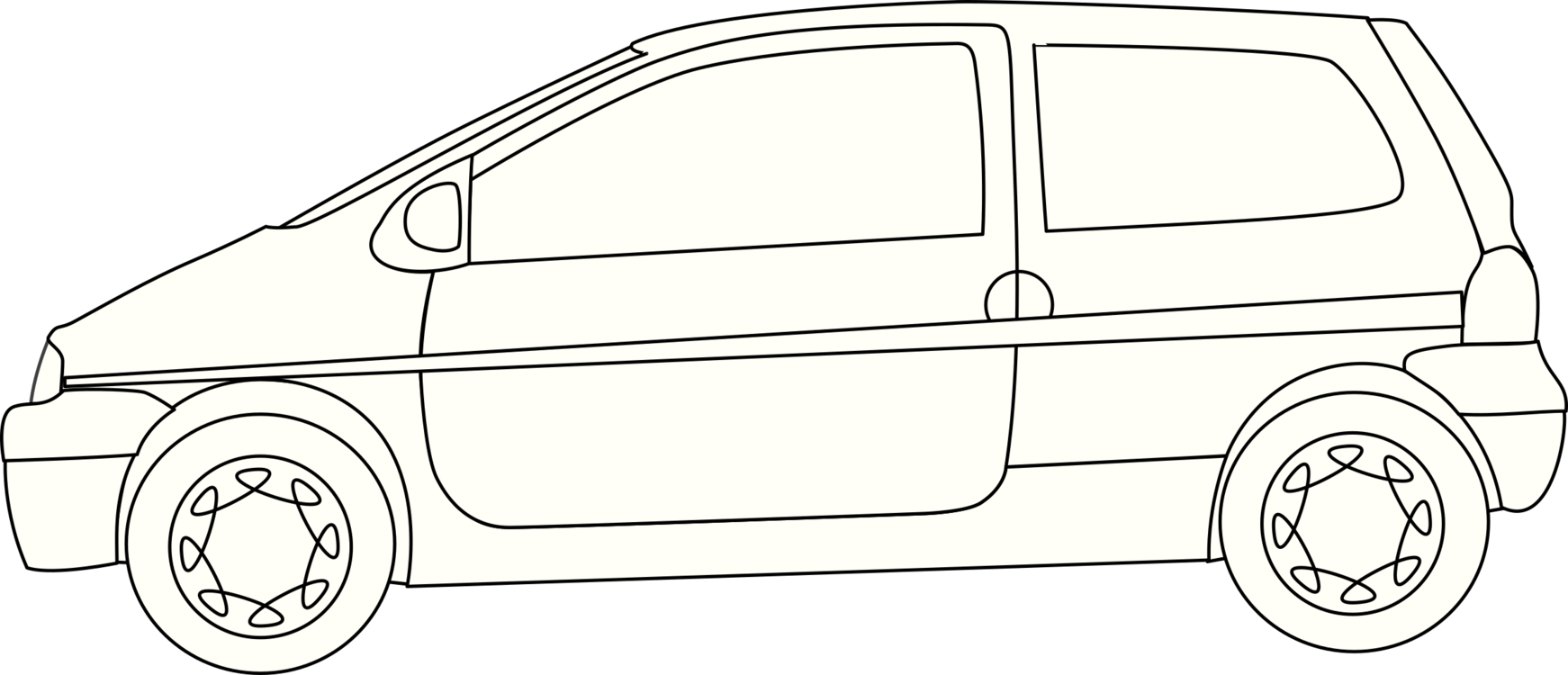Line Art,Hatchback,Automotive Exterior