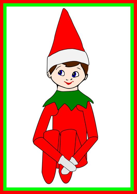 Elf On The Shelf Clipart - Christmas Clipart Elf On The Shelf | Free ...