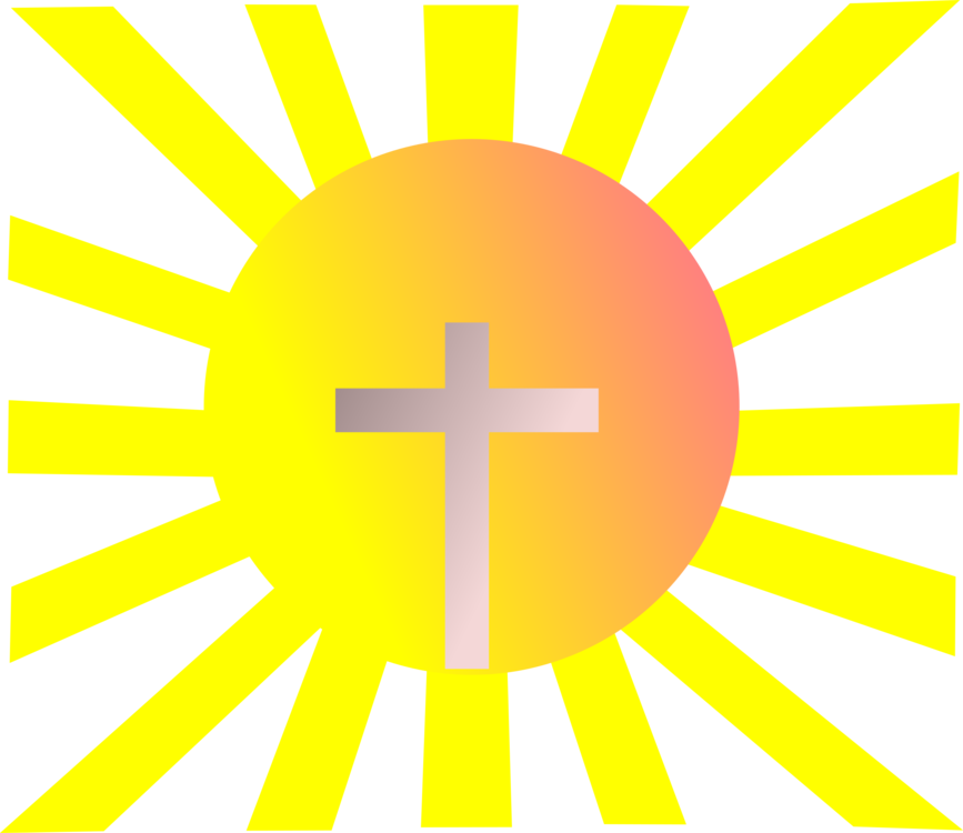 free sun clipart vector of jesus