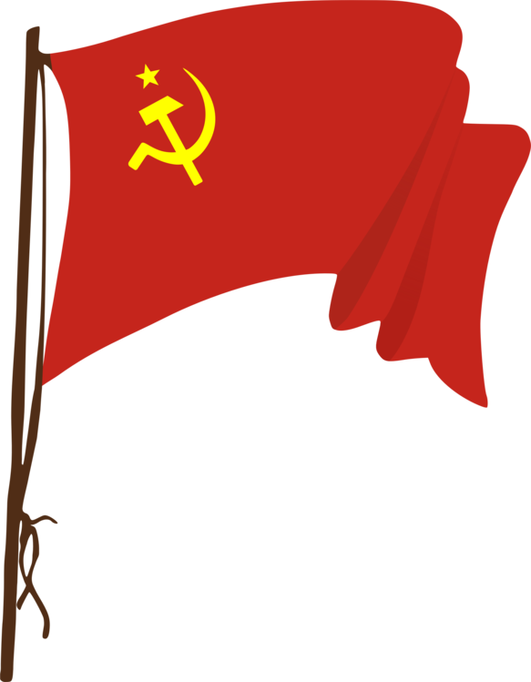 Russian flag and old ussr Royalty Free Vector Image