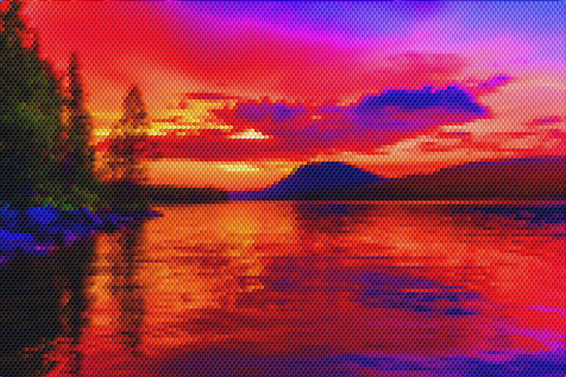 Purple,Sky,Lake