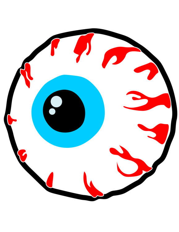 bloodshot eyeball vector