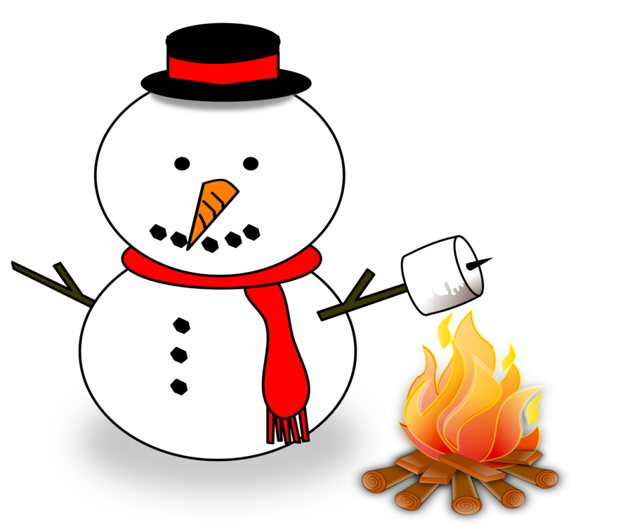 Snowman,Fire,Drawing