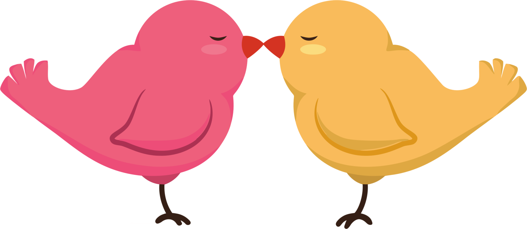 love birds clip art pink