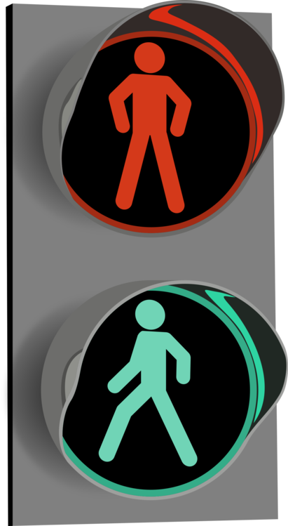 Pedestrian crossing symbol.ai Royalty Free Stock SVG Vector and
