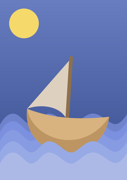 Blue,Art,Sailing