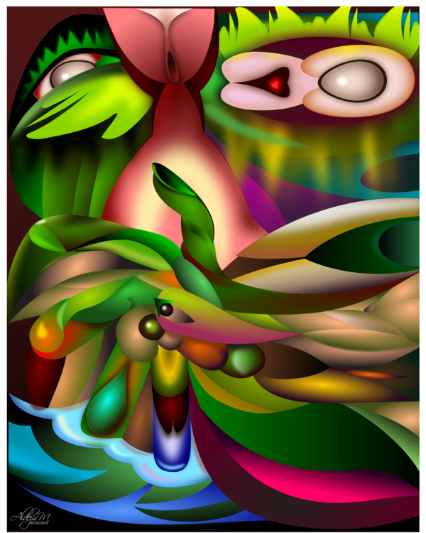 Plant,Art,Psychedelic Art