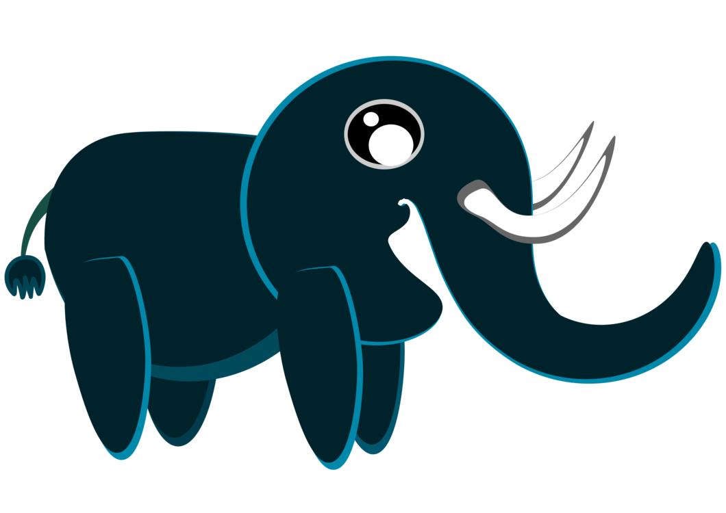 Turquoise,Art,Elephants And Mammoths