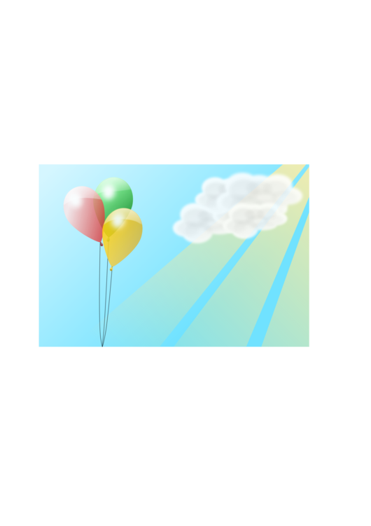 Turquoise,Balloon,Sky