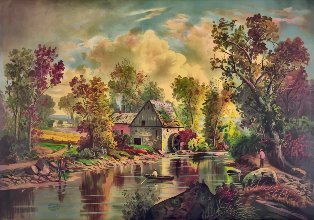 Canal,Visual Arts,Watercolor Paint