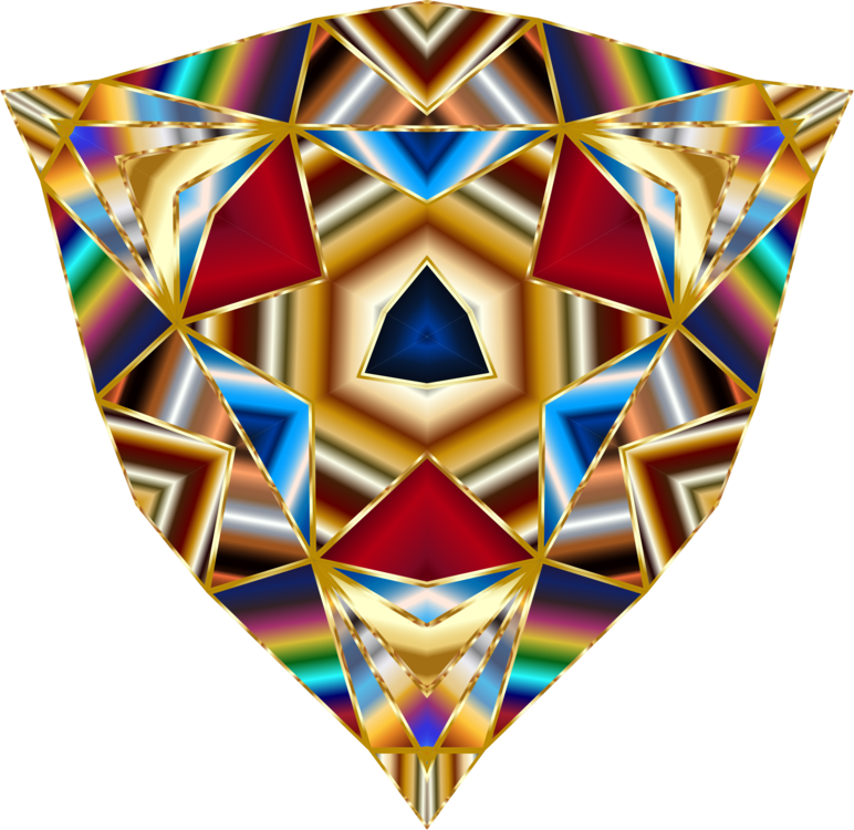 Triangle,Stained Glass,Symmetry
