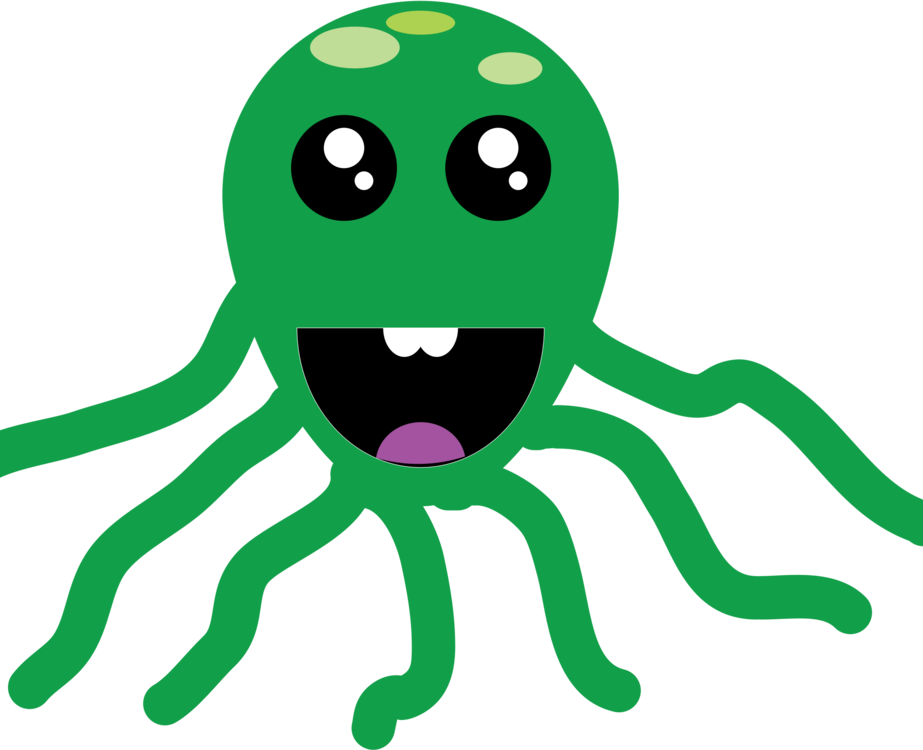 Marine Invertebrates,Cartoon,Octopus