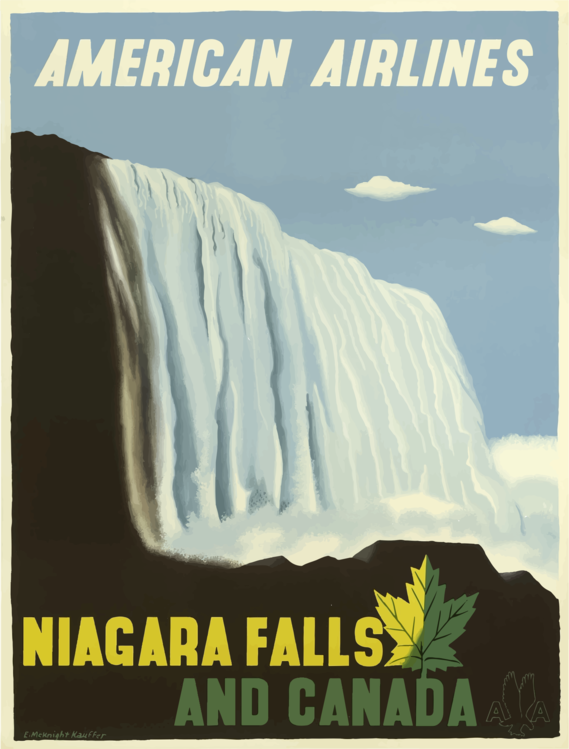 Poster,Glacial Landform,Niagara Falls