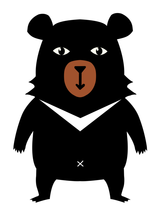 Cartoon,Bear,Formosan Black Bear