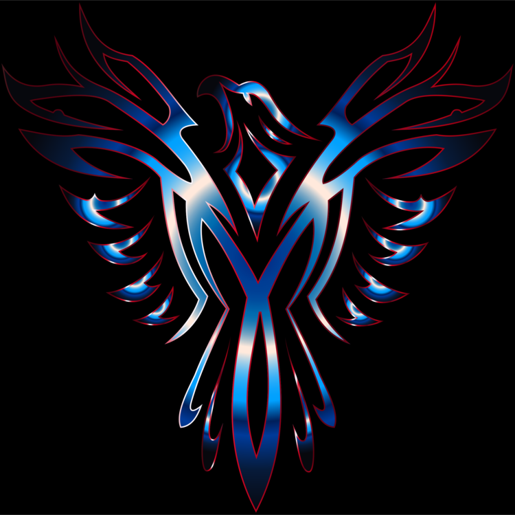 Eagle,Electric Blue,Emblem