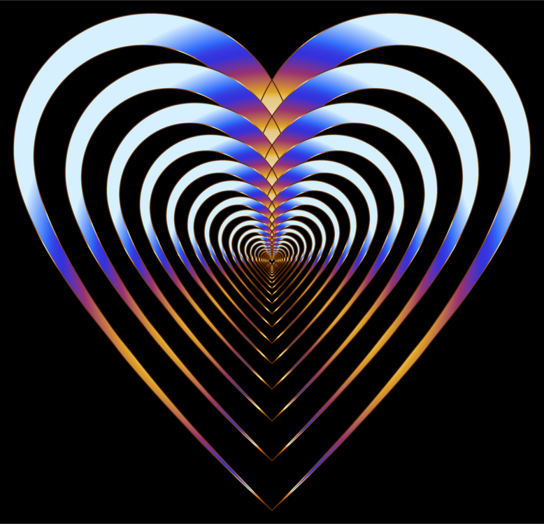 Heart,Electric Blue,Symmetry