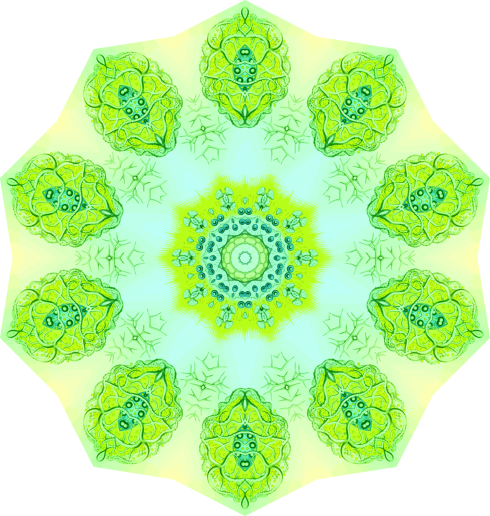 Circle,Green,Symmetry