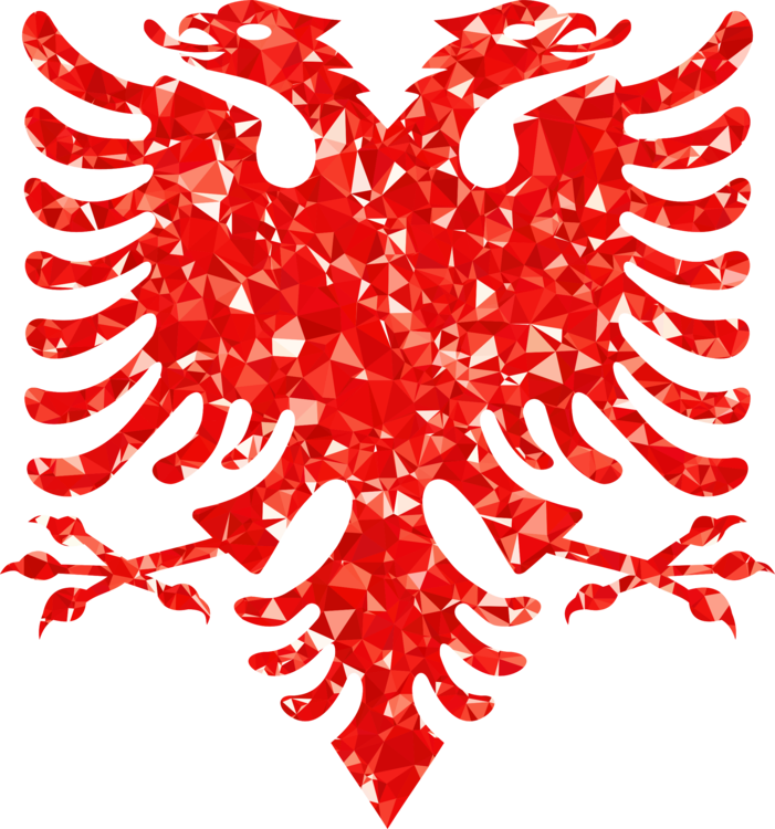 Red,Albania,Flag Of Albania