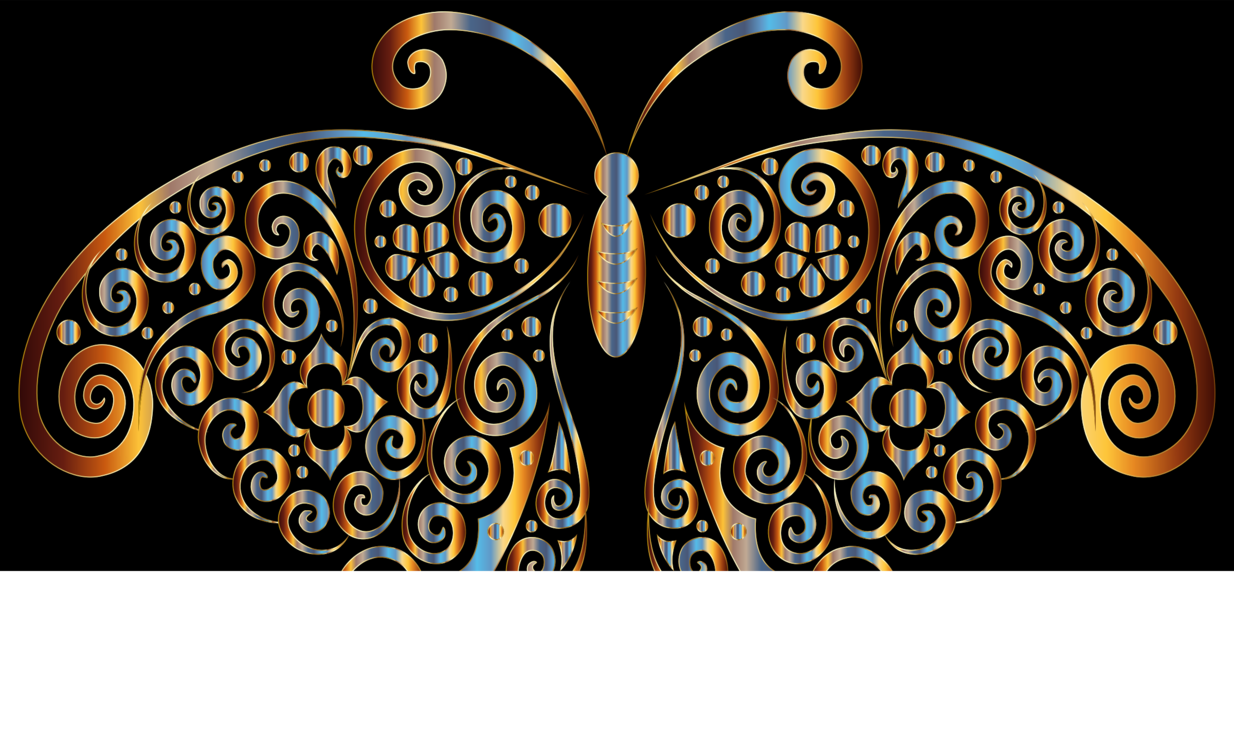 Butterfly,Metal,Ornament