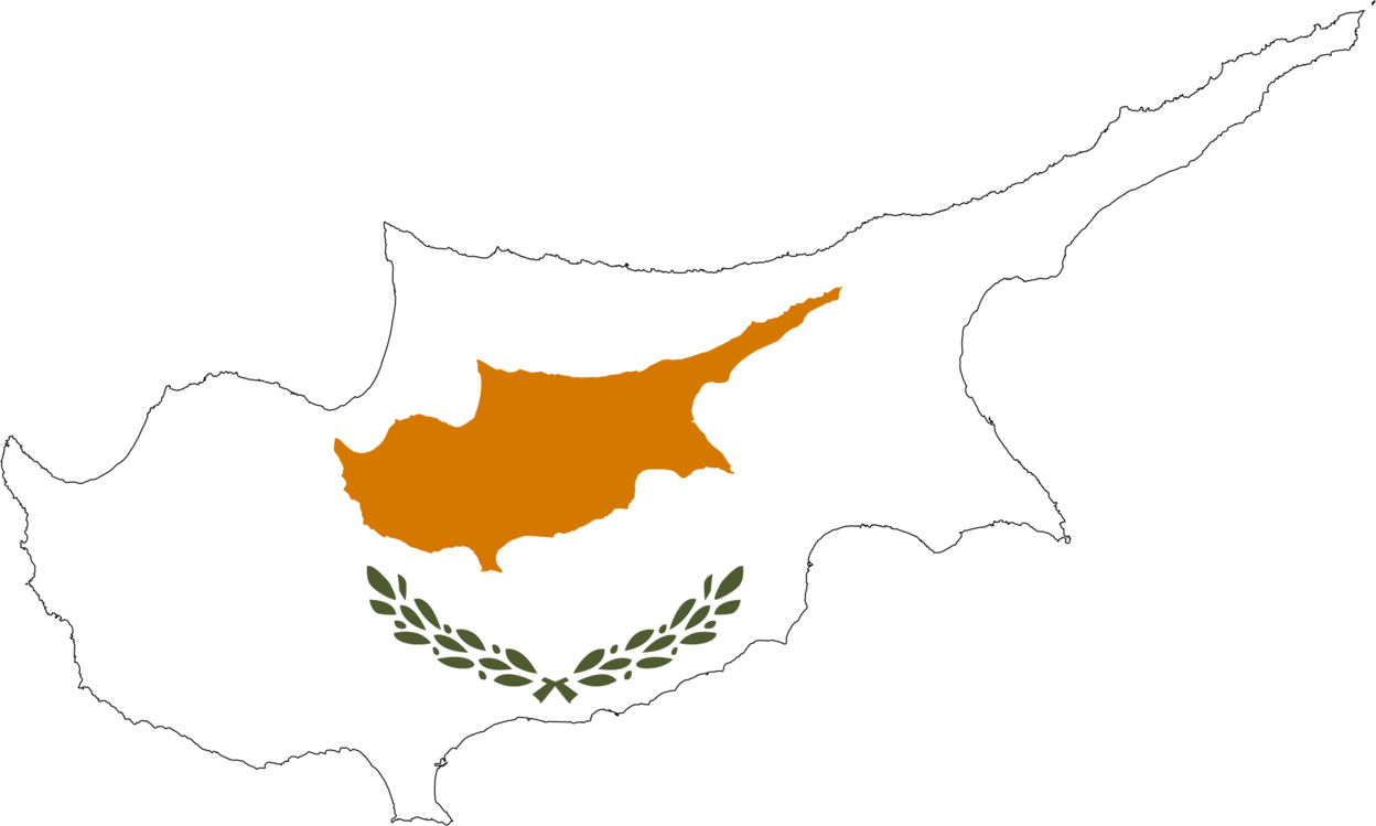 Map,Line,Flag Of Cyprus