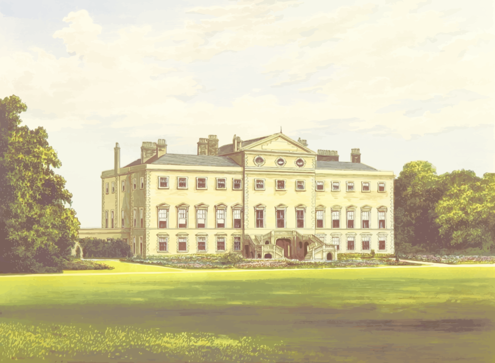 Building,Lawn,Stately Home