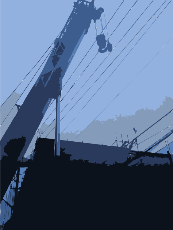 Construction Equipment,Electricity,Overhead Power Line