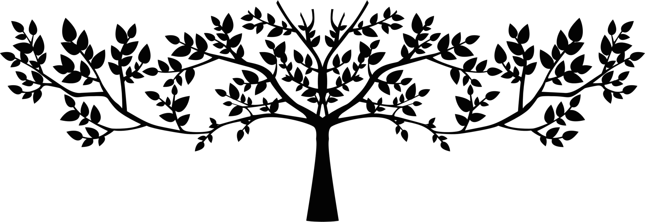 Tree Silhouette. Stencil. Royalty Free SVG, Cliparts, Vectors, and