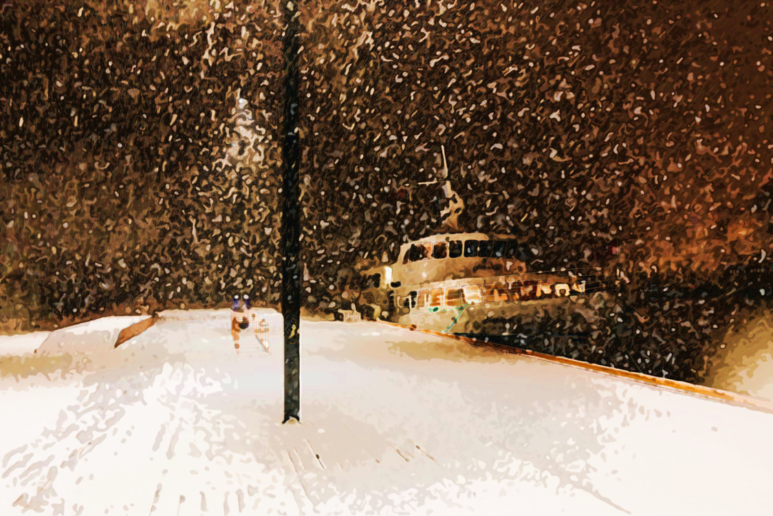 Street Light,Winter,Blizzard