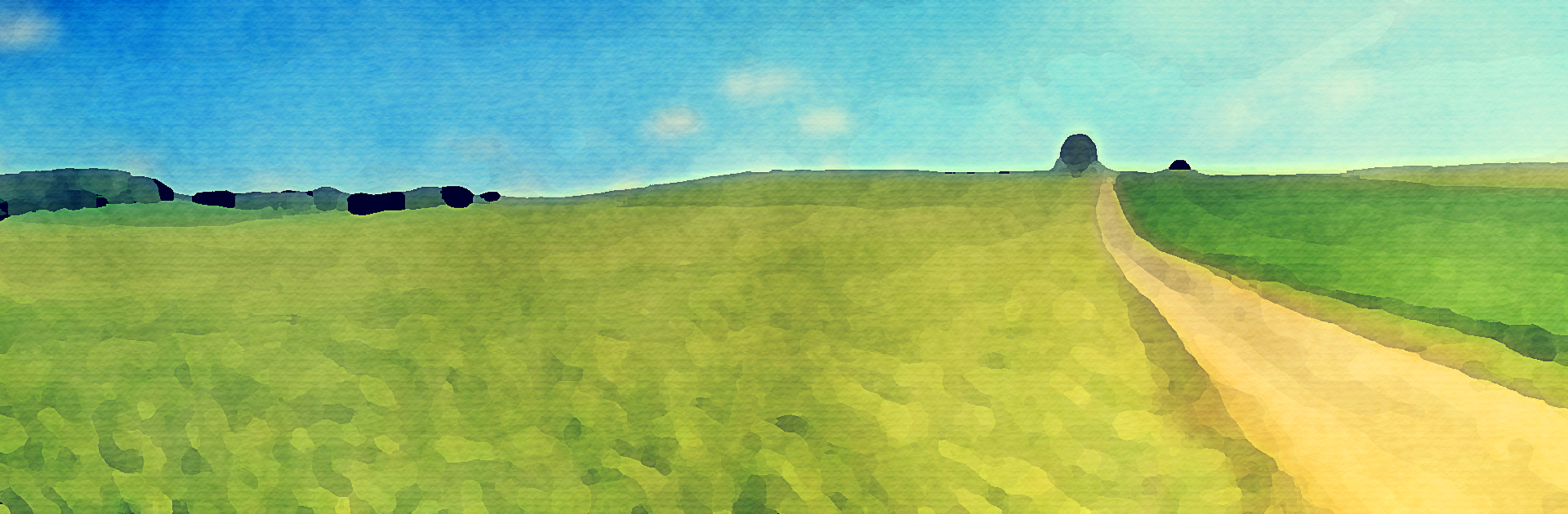 Grassland,Green,Hill