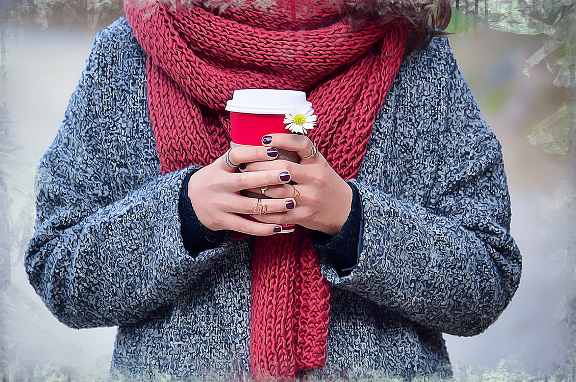 Red,Wool,Scarf