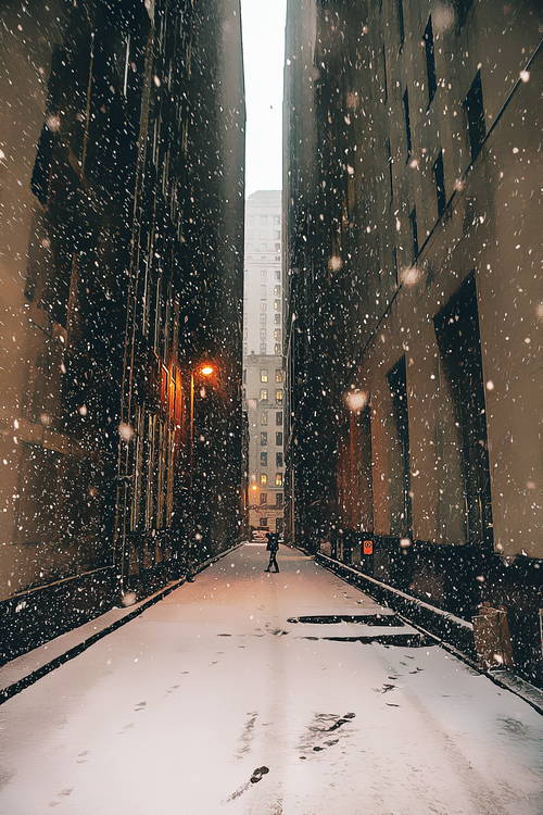 Snow,Winter,Alley