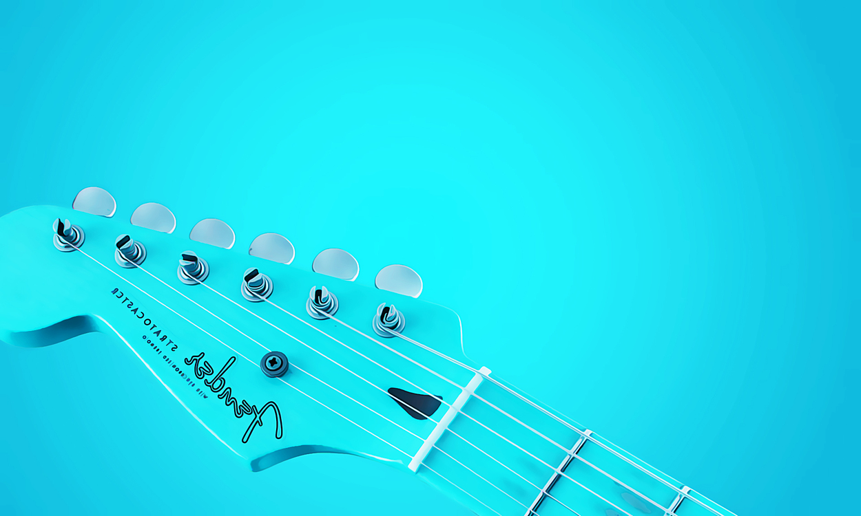 Blue,Turquoise,Electric Guitar