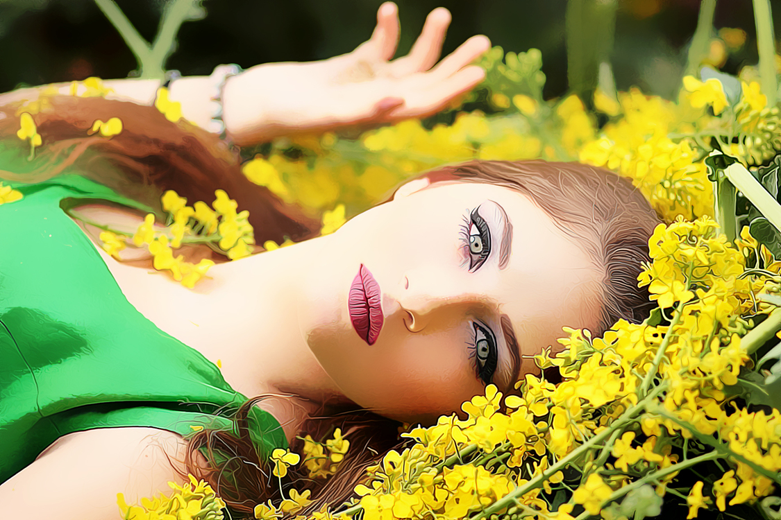 People In Nature,Yellow,Beauty