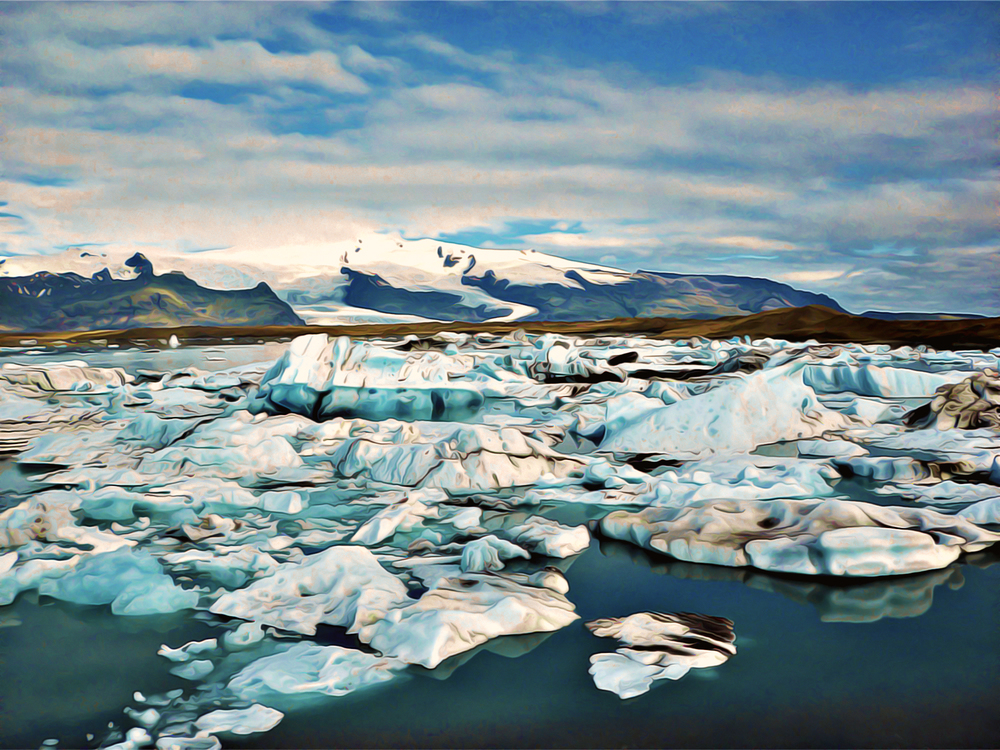 Polar Ice Cap,Glacial Lake,Ice