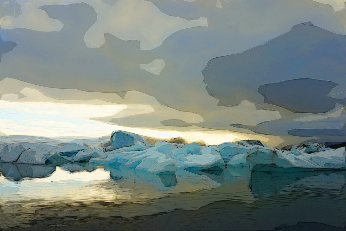 Polar Ice Cap,Iceberg,Sky