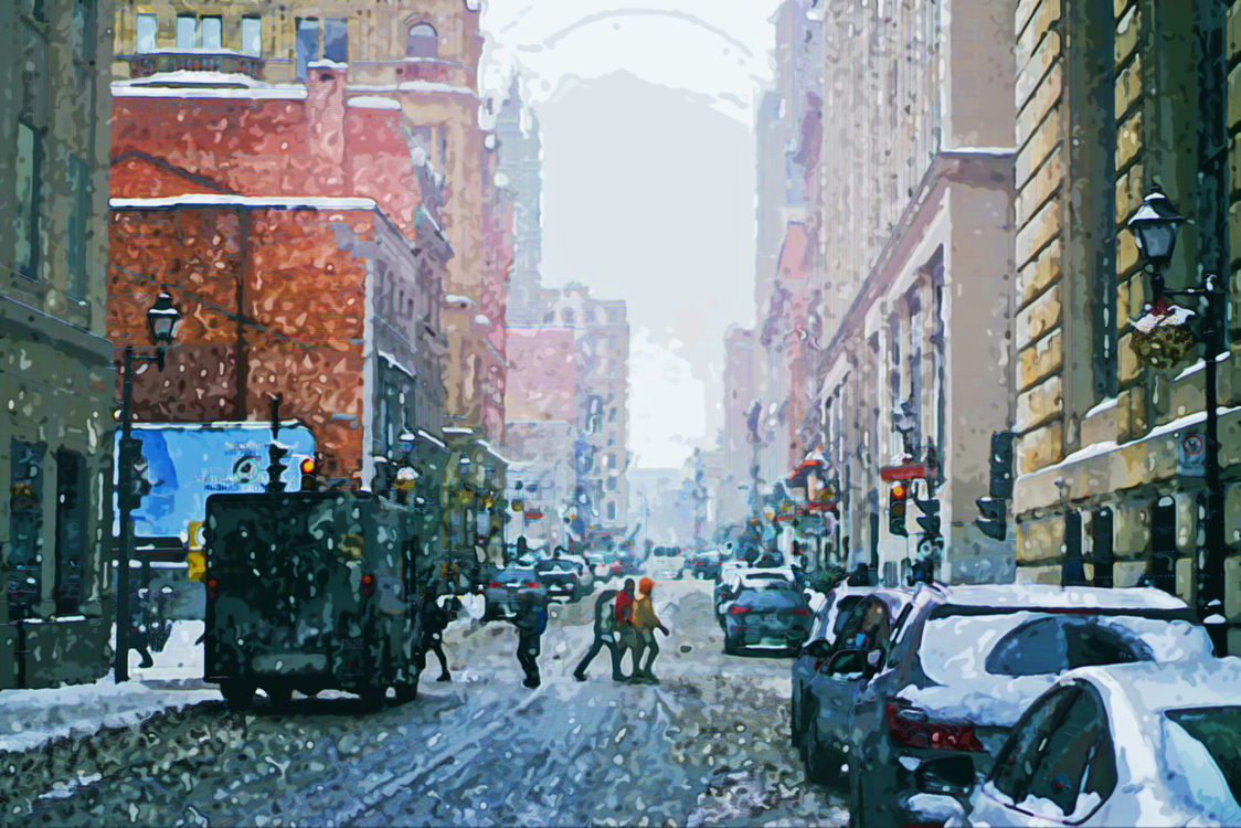 Urban Area,Snow,Street