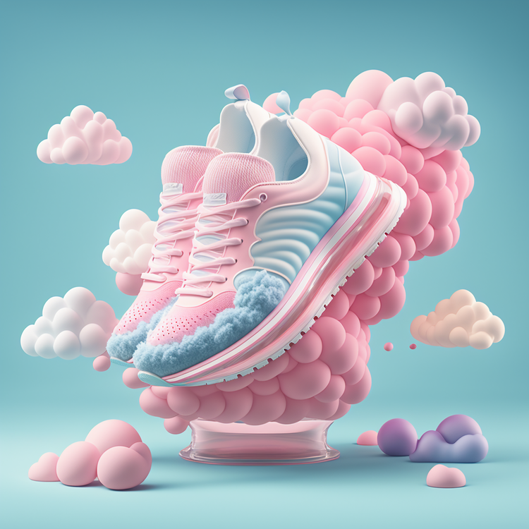 Sneakers,Cotton Candy,3d Shoes