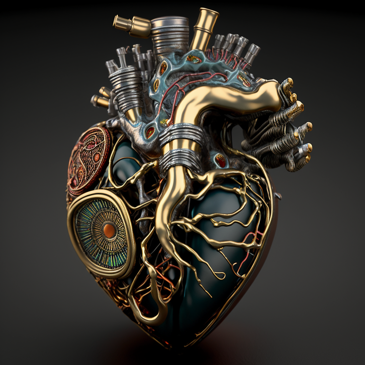 Scifi Human Heart,Mechanical Human Heart,Human Heart