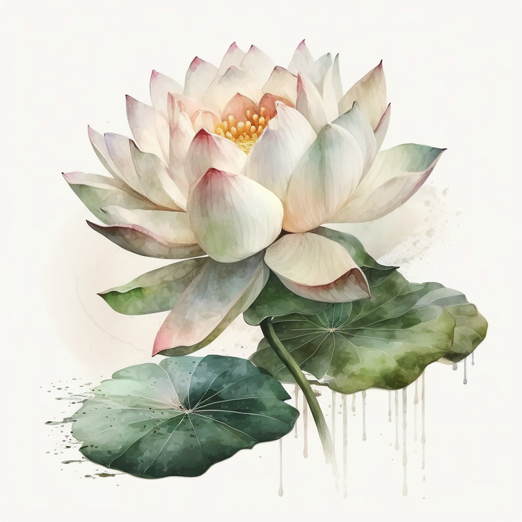 Watercolor Lotus Flower,Lotus Flower Bouquet,Others