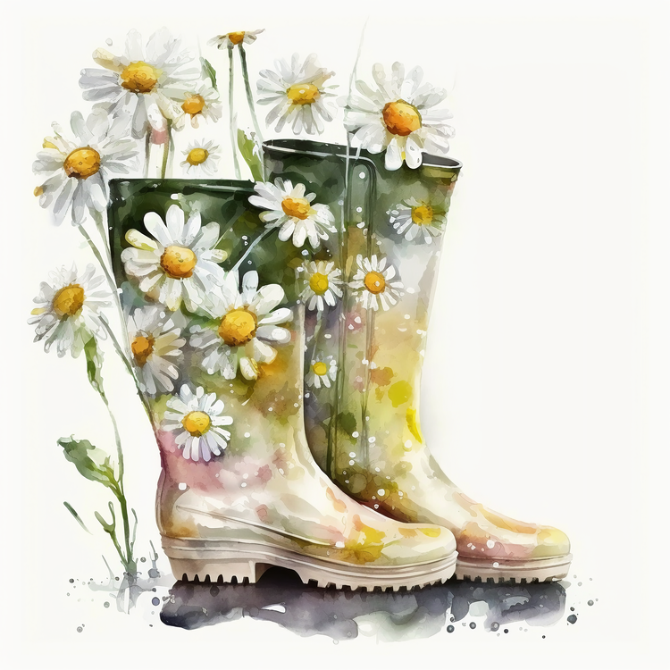 Watercolor Daisy,Daisy In Boots,Others