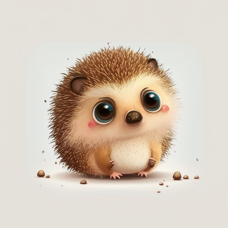 Cute Cartoon Hedgehog,Cute,Adorable